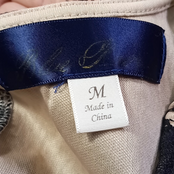 Blue Rain Black Lace Lined A-Line Dress Size Medium - Picture 6 of 14